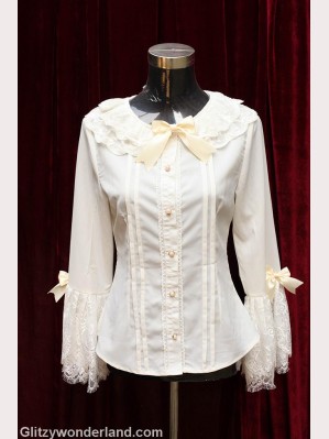 Souffle song lolita lace sleeve blouse
